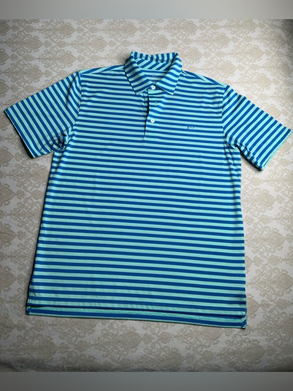 Southern Tide Men’s Striped Performance Polo Medium